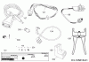 Robomow RC304 PRO (White) PRD7004W2 (2017) Listas de piezas de repuesto y dibujos Cabel, Cable connector, Rain sensor, Tools
