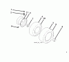 Poulan / Weed Eater PO175A42LT (96048004800) - Poulan Lawn Tractor (2012-11) Listas de piezas de repuesto y dibujos WHEELS TIRES
