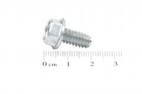 White SCREW:TT:1/4-20:0.500:HXINDWSH