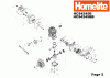 Homelite Benzin HCS4245B Listas de piezas de repuesto y dibujos Seite 2