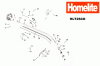 Homelite Benzin HLT26CD Listas de piezas de repuesto y dibujos Seite 1