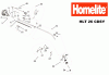 Homelite Benzin HLT26CDSY Listas de piezas de repuesto y dibujos Seite 1