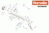 Homelite Benzin HLT26CDY Listas de piezas de repuesto y dibujos Seite 1