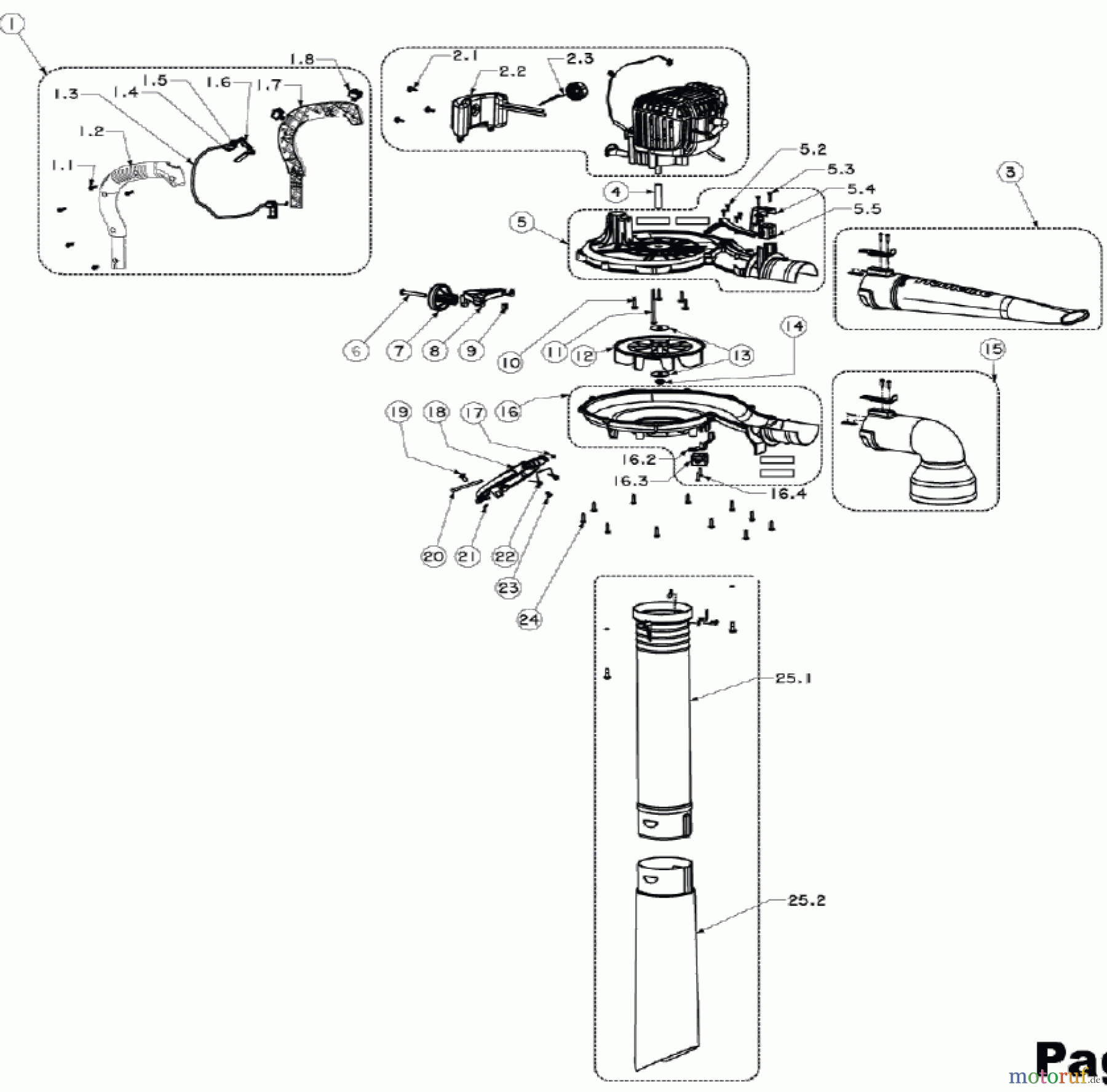 Homelite Laubbläser, Laubsauger HBL26BV, 2011090804, Baujahr 2011 Seite 1