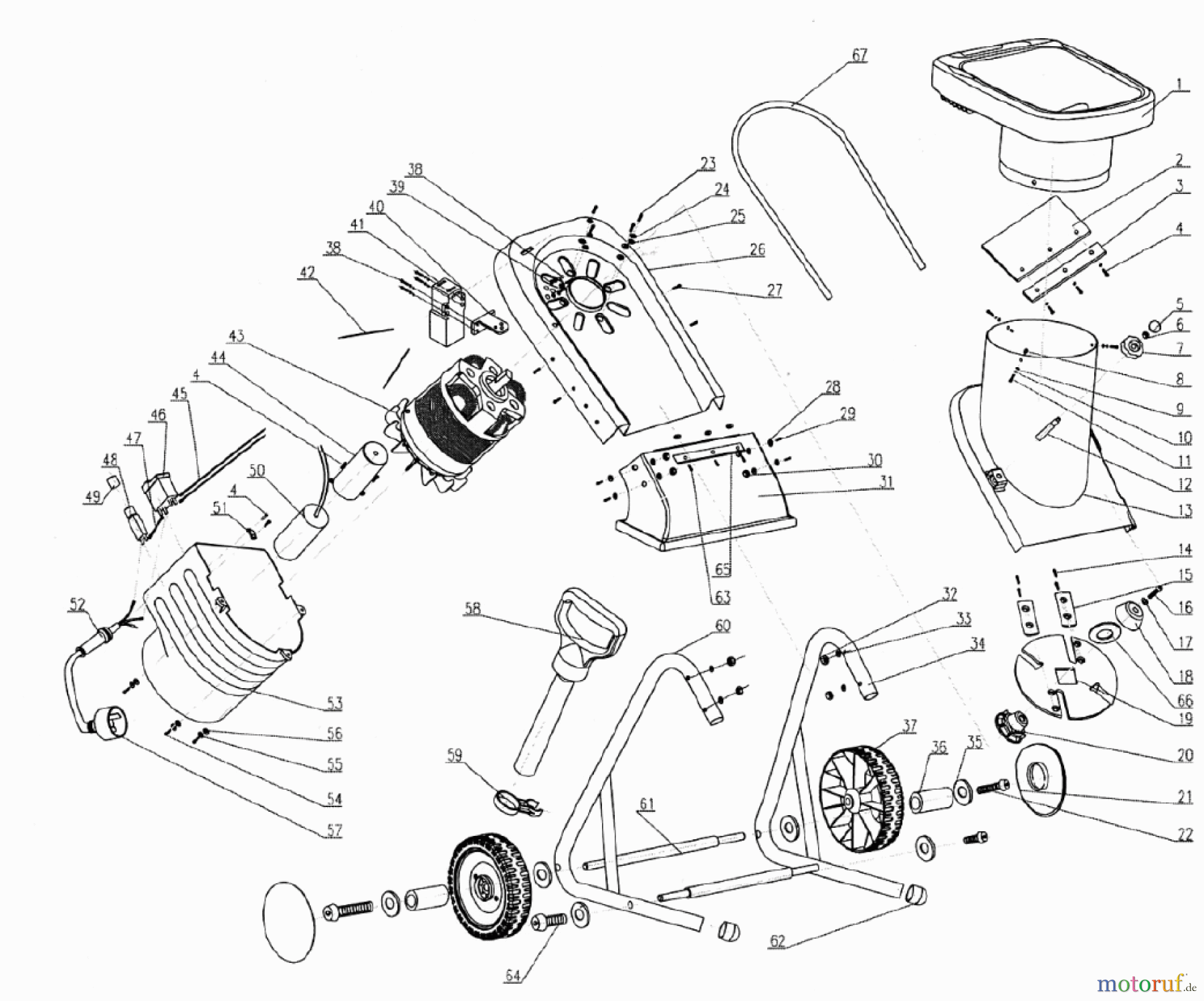  Homelite Häcksler SHE2240