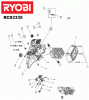 Ryobi Benzin RCS3335C Listas de piezas de repuesto y dibujos Tank