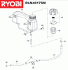 Ryobi Benzin RLM4617SM Listas de piezas de repuesto y dibujos Tank