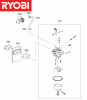 Ryobi Benzin RLM5319SME Listas de piezas de repuesto y dibujos Vergaser
