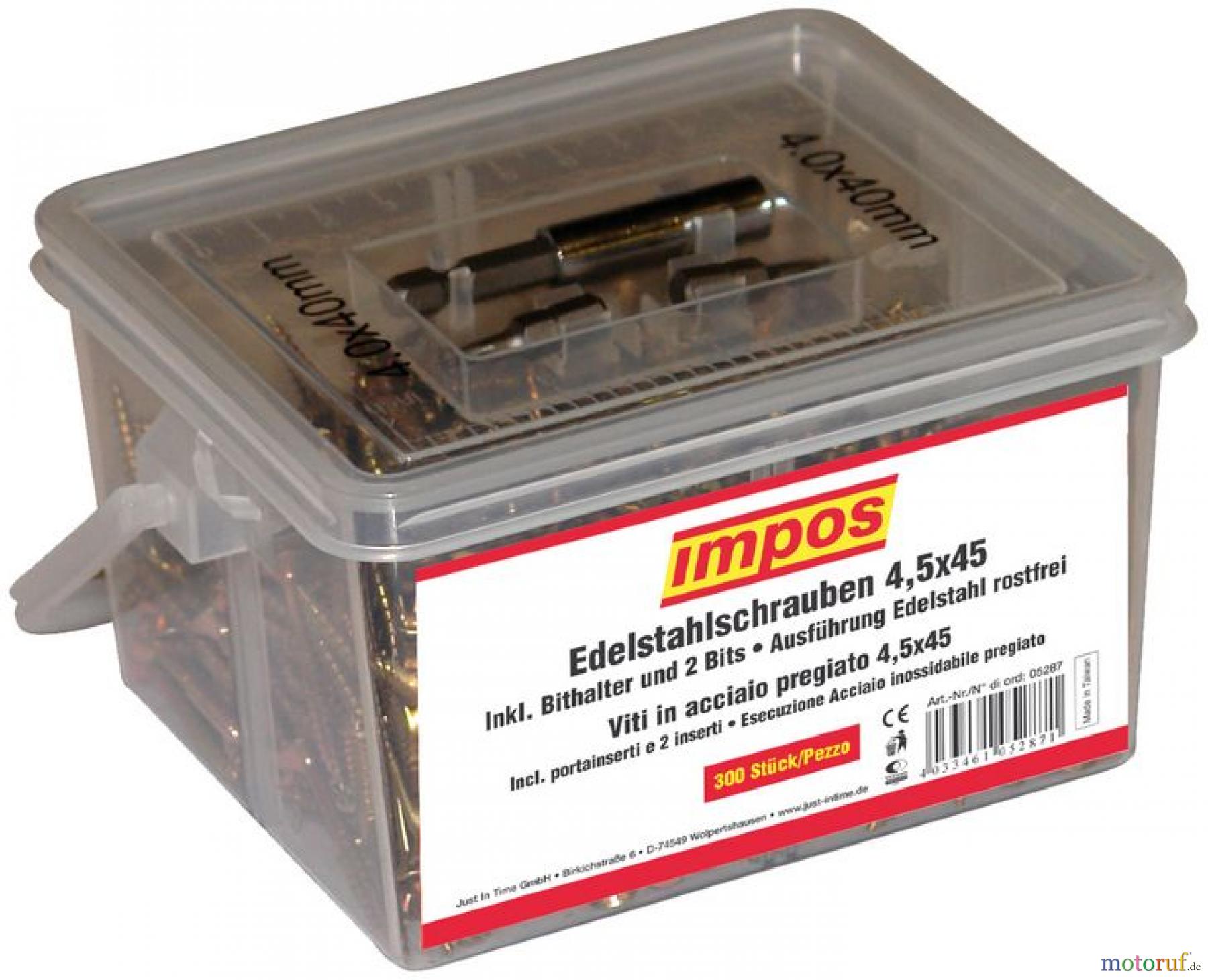  Impos (Güde) EDELST.SCHRAUBEN 4,5X45 T-20 - 05287_EM