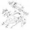 Global Garden Products GGP Benzin Mit Antrieb 2017 MP2 504 SE-R (Roller) Listas de piezas de repuesto y dibujos Deck And Height Adjusting