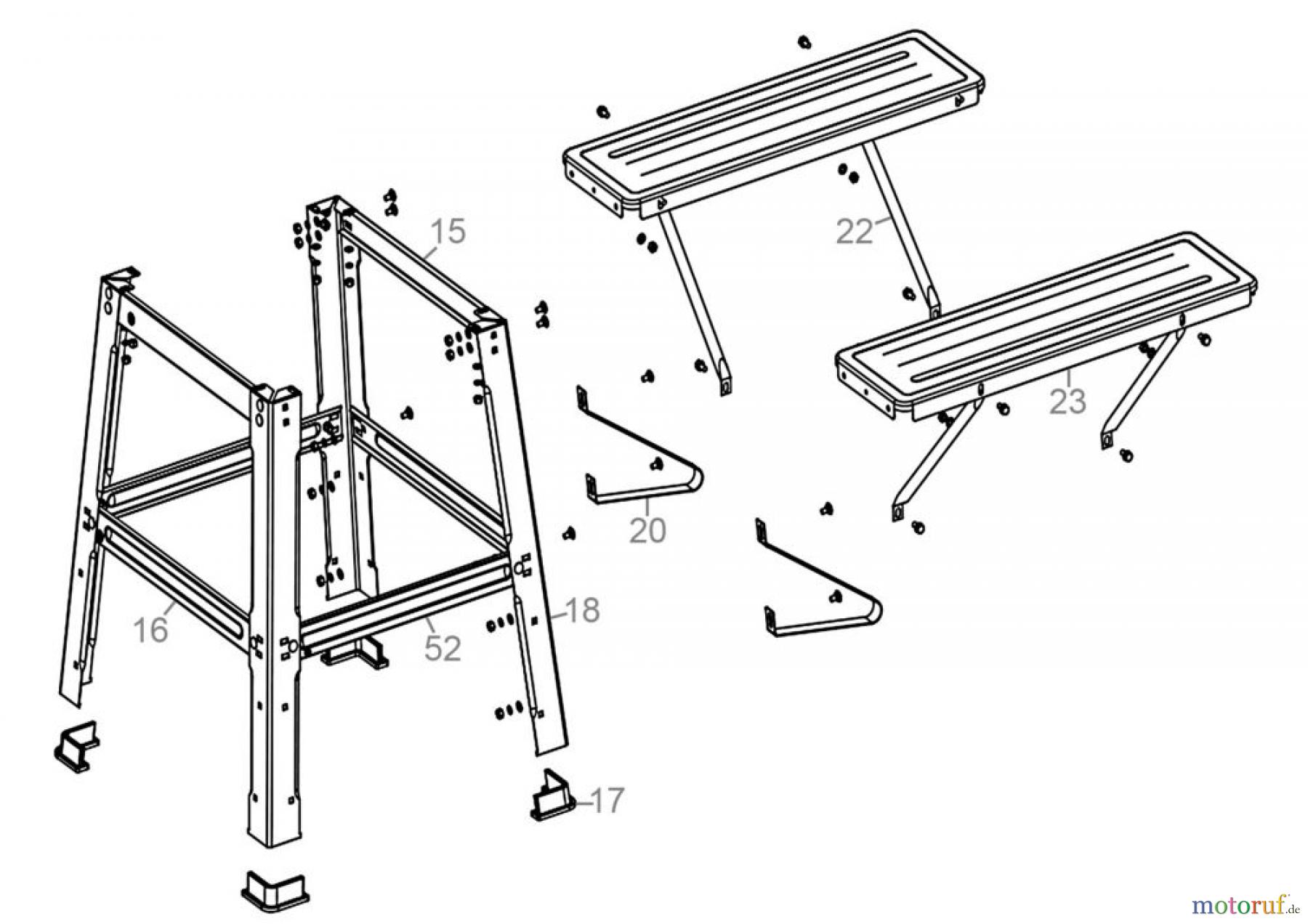  Güde Holzbearbeitung Tischkreissägen Tischkreissäge GTK 2000 A - 55605 Ersatzteileversion  FSL55605-01 Seite 2