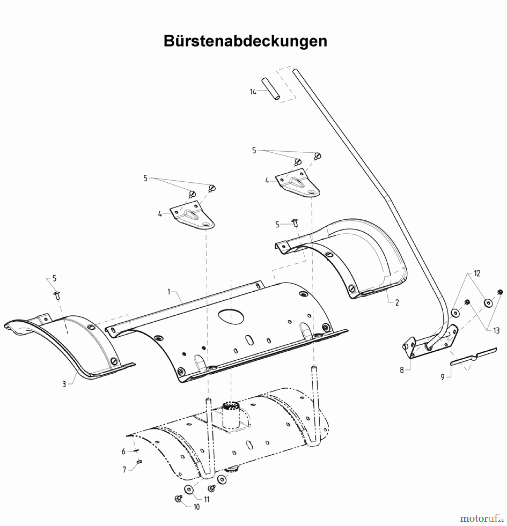  AS-Motor (neu) Spezial Sondermaschinen AS Kehrmaschinen AS 1040 H Hydro ProBrush ET-Dokumentation Bürstenabdeckungen