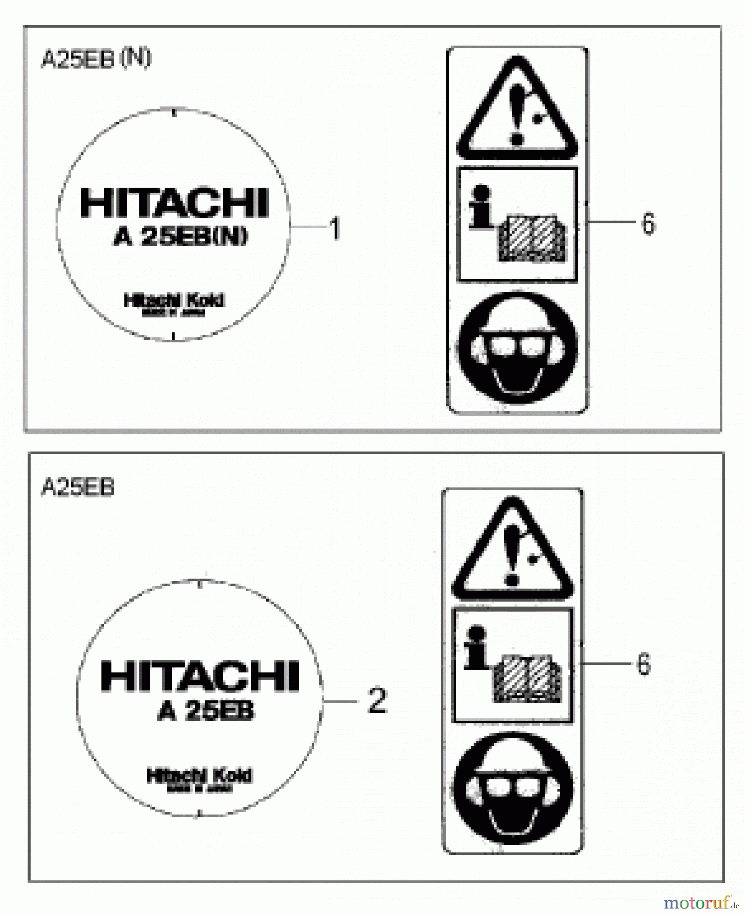  Hitachi Wasserpumpen ET-Liste A25EB - EB(N) Seite 10