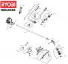 Ryobi Benzin RBC26SB Listas de piezas de repuesto y dibujos Seite 1