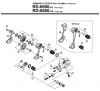 Shimano RD Rear Derailleur - Schaltwerk Listas de piezas de repuesto y dibujos RD-6600