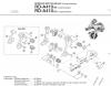 Shimano RD Rear Derailleur - Schaltwerk Listas de piezas de repuesto y dibujos RD-A410-95