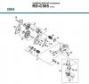 Shimano RD Rear Derailleur - Schaltwerk Listas de piezas de repuesto y dibujos RD-C505-04