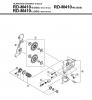 Shimano RD Rear Derailleur - Schaltwerk Listas de piezas de repuesto y dibujos RD-M410-2454A
