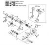 Shimano RD Rear Derailleur - Schaltwerk Listas de piezas de repuesto y dibujos RD-M760