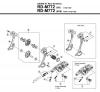 Shimano RD Rear Derailleur - Schaltwerk Listas de piezas de repuesto y dibujos RD-M772-12707B