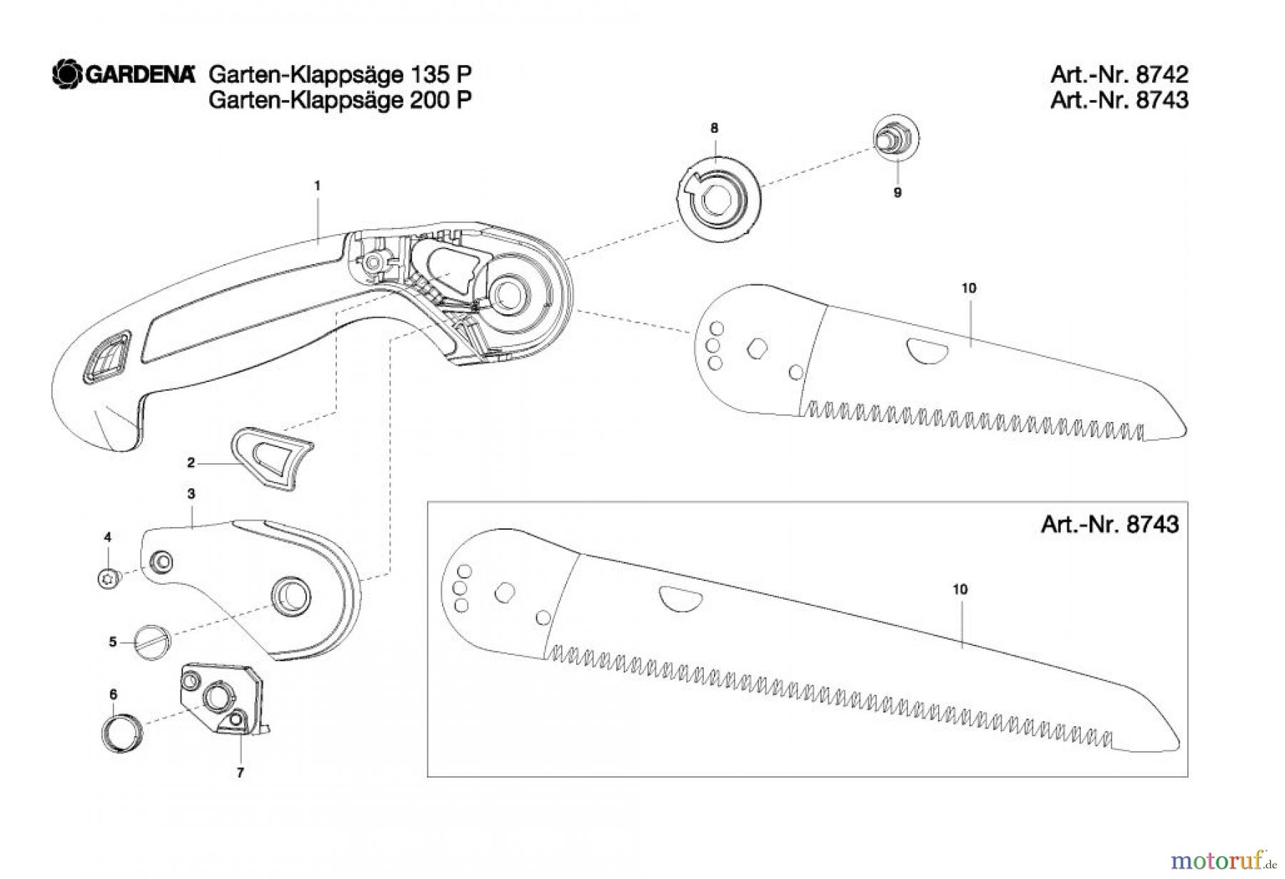 Gardena Handsägen Garten-Klappsäge 200 P