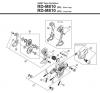 Shimano RD Rear Derailleur - Schaltwerk Listas de piezas de repuesto y dibujos RD-M810-2830D