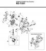 Shimano RD Rear Derailleur - Schaltwerk Listas de piezas de repuesto y dibujos RD-TX51-2757