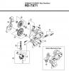 Shimano RD Rear Derailleur - Schaltwerk Listas de piezas de repuesto y dibujos RD-TX71-2763