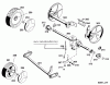 Wolf-Garten 6.42 ACA 4946000 Series B (1997) Listas de piezas de repuesto y dibujos Gearbox, Wheels