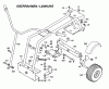 Wolf-Garten Scooter OHV 3 6990000 Series A (1997) Listas de piezas de repuesto y dibujos Steering, Upper frame