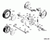Wolf-Garten 6.42 EA 4925080 Series E (1998) Listas de piezas de repuesto y dibujos Gearbox, Wheels