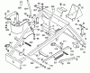 Wolf-Garten OHV 3 6990000 Series A, B (1998) Listas de piezas de repuesto y dibujos Height adjustment, Lower frame