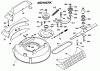 Wolf-Garten Cart SV 3 6110000 Series B (1999) Listas de piezas de repuesto y dibujos Deck housing, Blade, Blade adapter