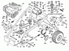 Wolf-Garten Scooter SV 4 6150000 Series B (1999) Listas de piezas de repuesto y dibujos Electric clutch, Drive system, Rear wheels