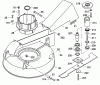 Wolf-Garten OHV 3 6990000 Series A, B (1998) Listas de piezas de repuesto y dibujos Deck housing, Blade, Blade adapter