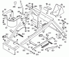 Wolf-Garten Scooter OHV 3 6990000 Series B, C (1999) Listas de piezas de repuesto y dibujos Height adjustment, Lower frame