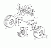 Wolf-Garten Trac OHV 7 6205000 Series B (2003) Listas de piezas de repuesto y dibujos Front wheels, Pivot bar