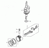 Wolf-Garten GCV 135 2098075 (2003) Listas de piezas de repuesto y dibujos Piston, Crankshaft, Connecting rod