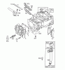 Wolf-Garten Quantum XE 55 I/C 2074050 (2000) Listas de piezas de repuesto y dibujos Crankcase, Cylinder head