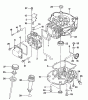 Wolf-Garten FC 150 V 2096055 (1999) Listas de piezas de repuesto y dibujos Crankcase, Sump bases