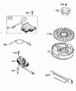 Wolf-Garten Intek 825 2057007 (2008) Listas de piezas de repuesto y dibujos Flywheel, Ignition coil