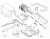 Wolf-Garten UV 32 EL 3568003 Series H (2000) Listas de piezas de repuesto y dibujos Rear axle, Rear flap, Belt