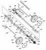 Wolf-Garten UV 30 XM 3630684 Series C (2008) Listas de piezas de repuesto y dibujos Rotor, Wheels