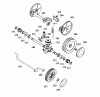 Wolf-Garten 6.40 EA 4955000 Series A (1999) Listas de piezas de repuesto y dibujos Gearbox, Wheels, Cutting hight adjustment