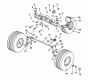 Wolf-Garten Trac OHV 6 6200000 Series A (2001) Listas de piezas de repuesto y dibujos Front wheels, Pivot bar
