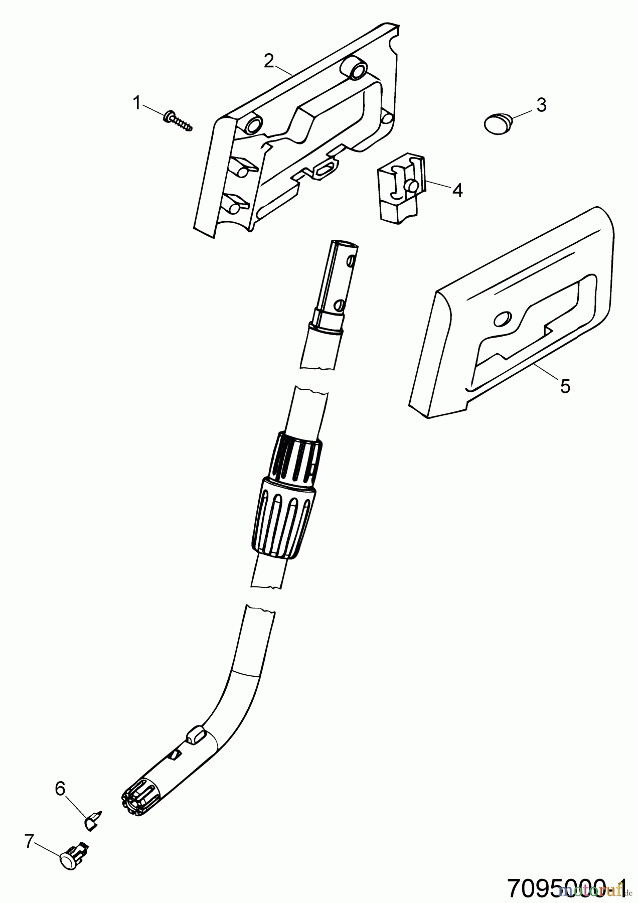  Wolf-Garten Vario handles for battery shears AC-TS 7095000  (2017) Telescopic handle