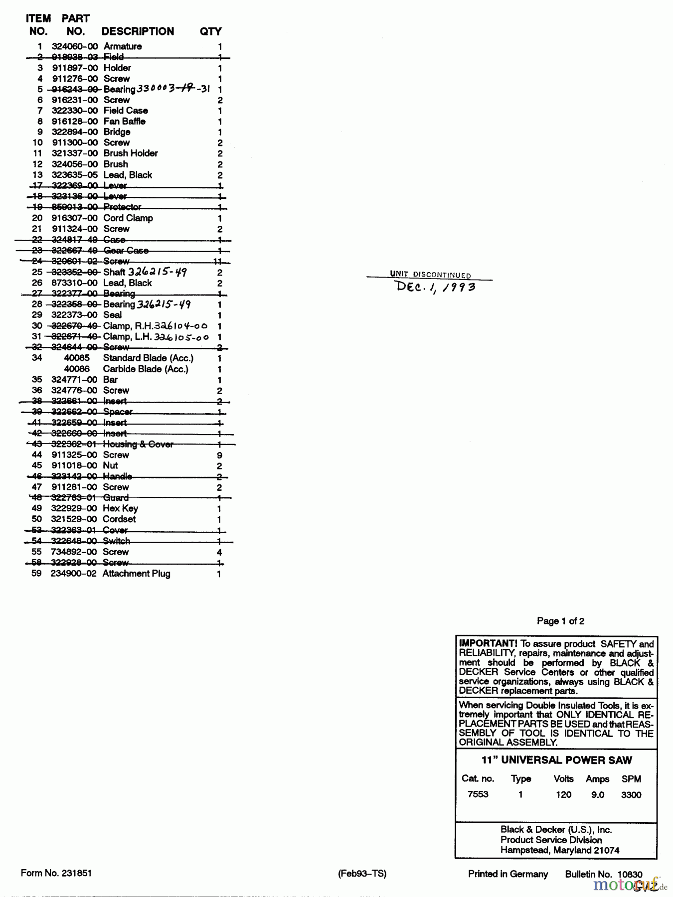  BLACK+DECKER INTERIOR SIERRA SIERRA UNIVERSAL 7553 Seite 1