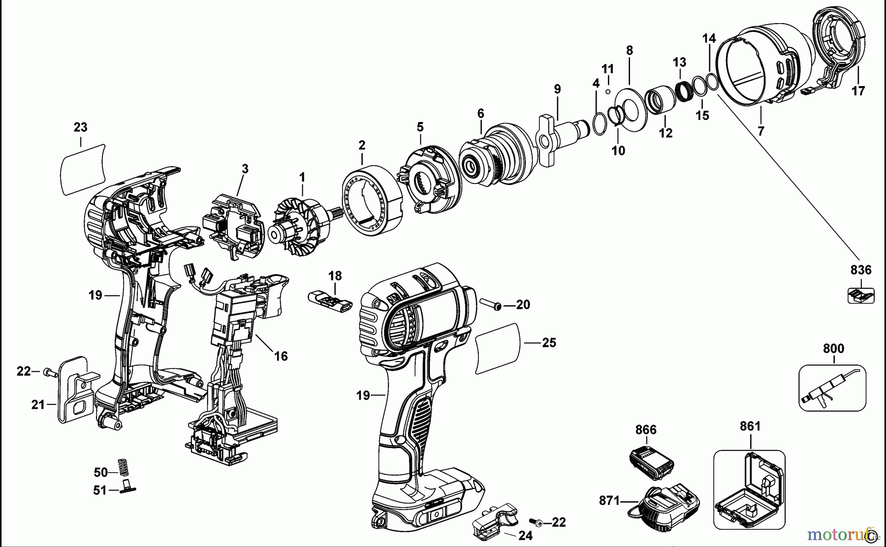  DEWALT VITE LLAVES DE IMPACTO  ATORNILLADOR DE IMPACTO DCF885 Seite 1