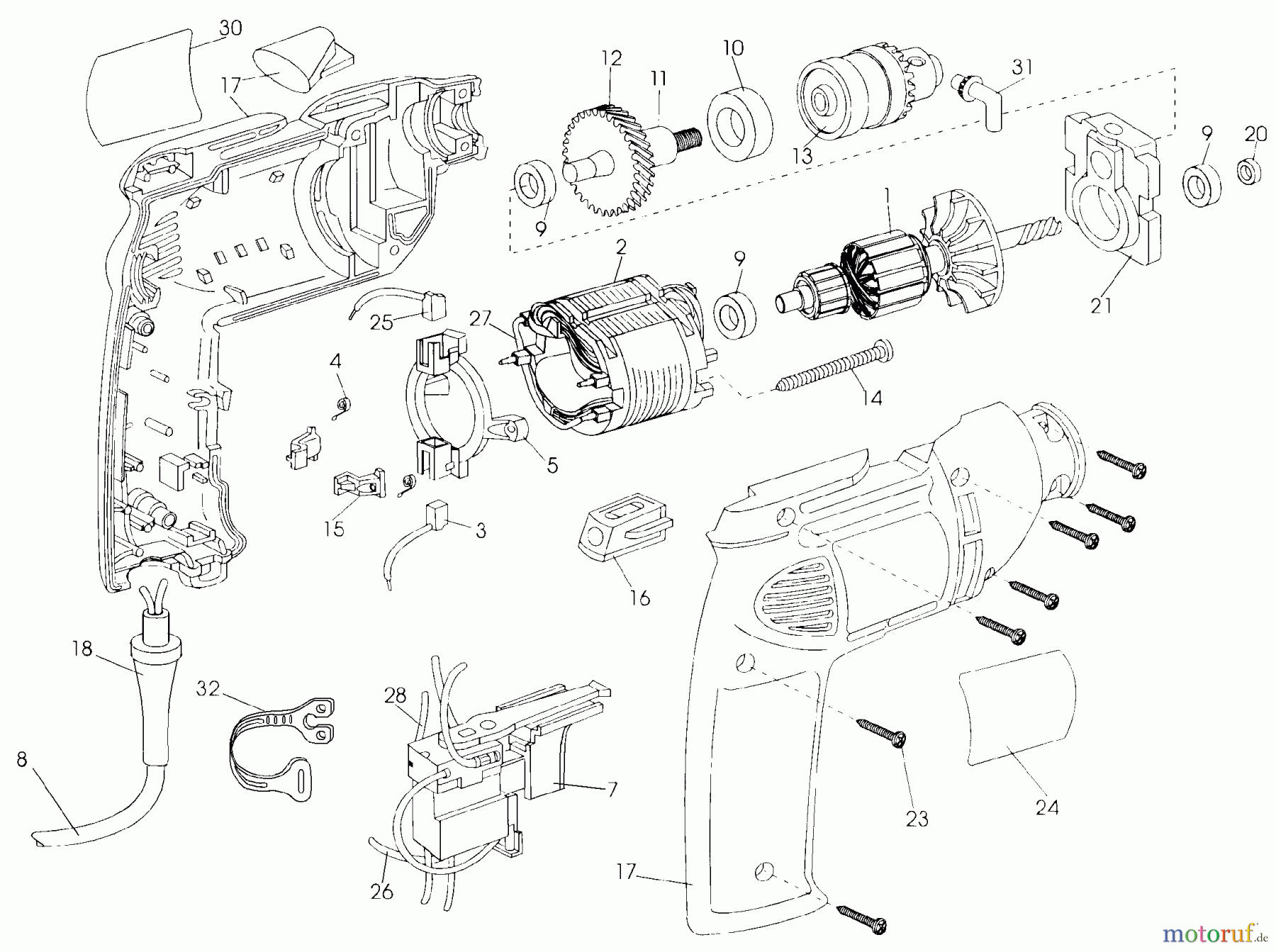  DEWALT Divers 3/8 ROTARY DRILL DW107 Seite 1