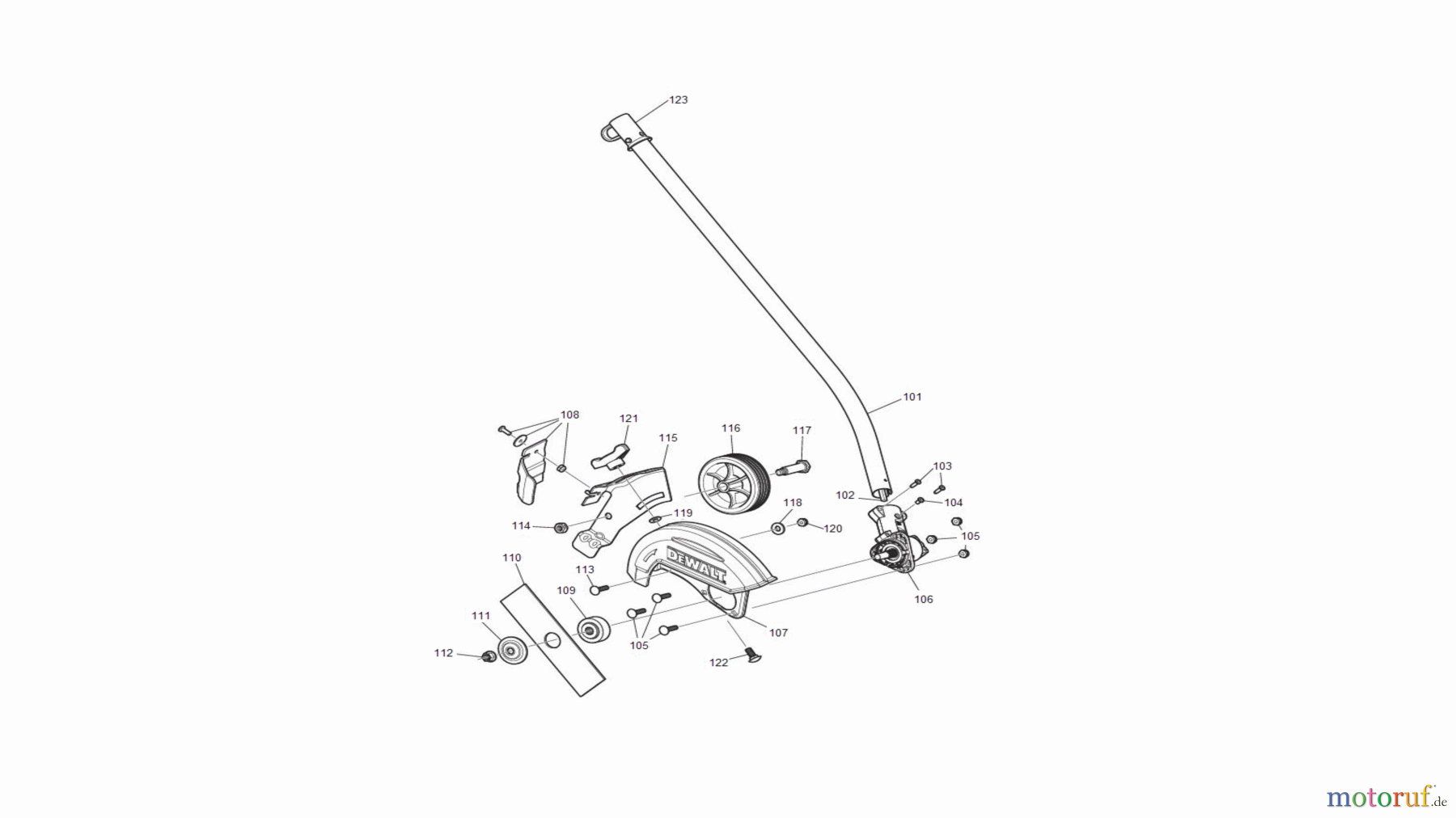  DEWALT Herramientas de jardinería BOREADOR DE CESPED DCED472B Seite 2